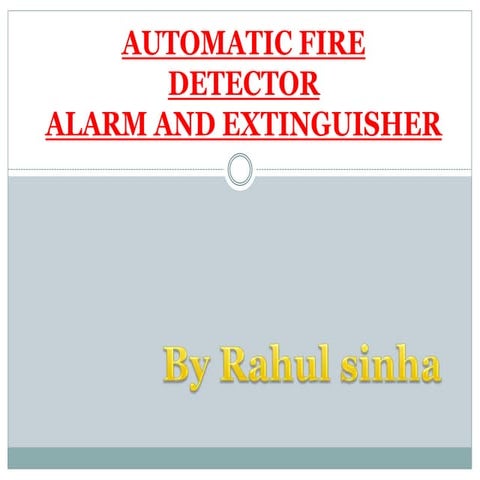 Automatic fire detector