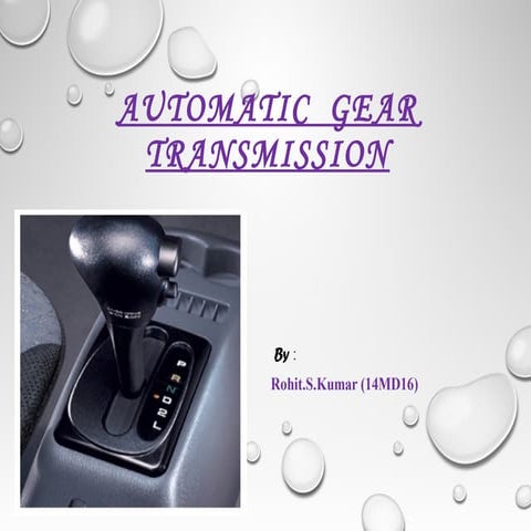 Automatic gear transmission