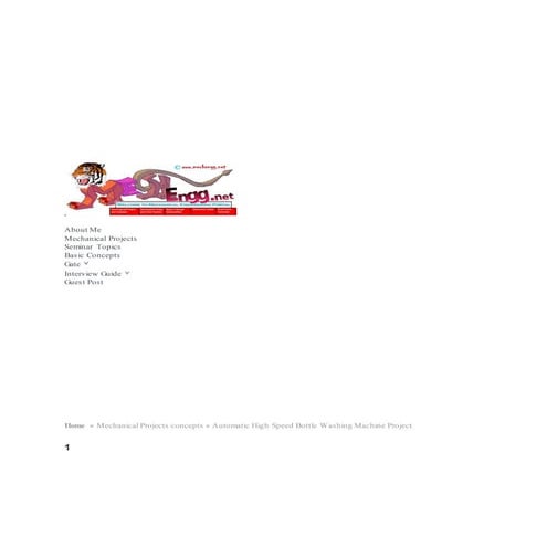 Automatic high speed bottle washing machine project   mechanical engineering ...