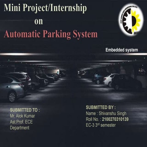 TITLE Arduino Automated Parking System | PPT