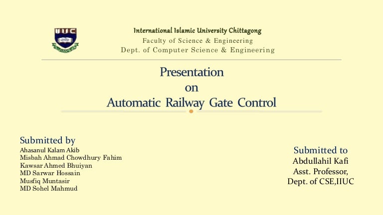 Automatic Railway Gate Control System with Arduino