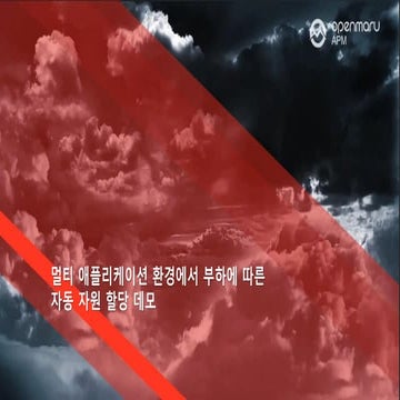 멀티 애플리케이션 환경에서 부하에 따른 자동 자원 할당 데모