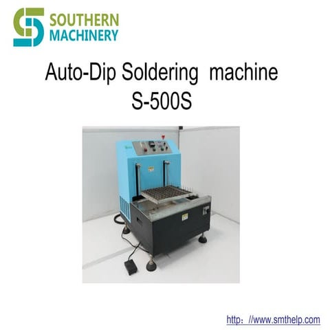 Automatic solder dipping machine