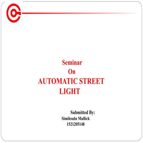 AUTOMATIC STREET LIGHT.ppt