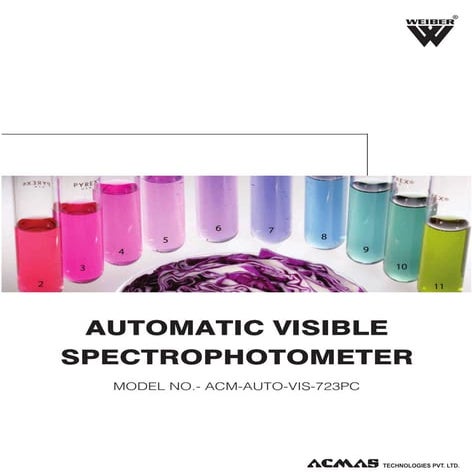 Automatic Visible Spectrophotometer by ACMAS Technologies Pvt Ltd.