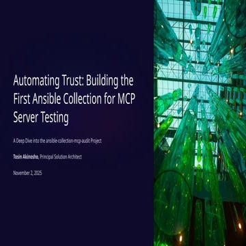 Automating Trust Building: The First Ansible Collection for MCP Server Testing