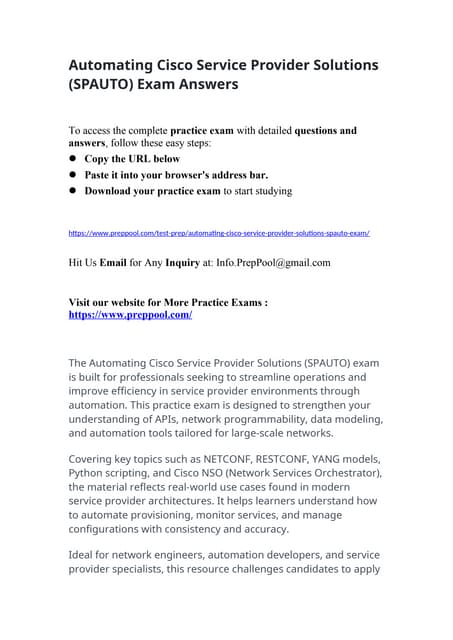 Automating Cisco Service Provider Solutions.docx
