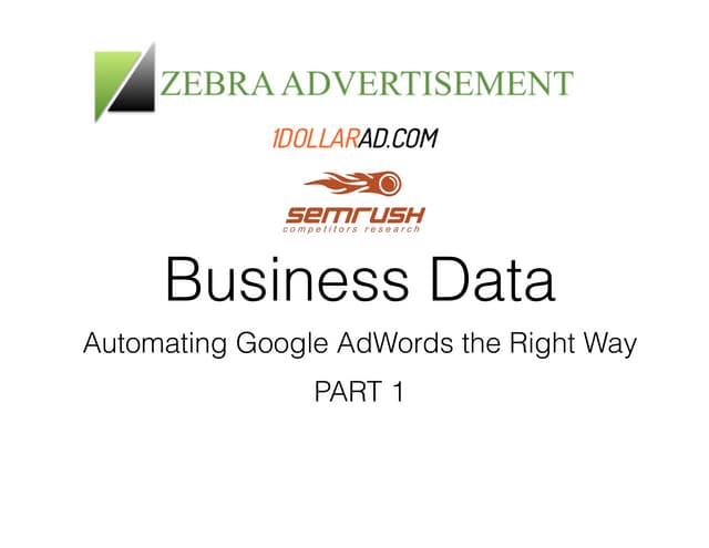 Automating Google AdWords The Right Way