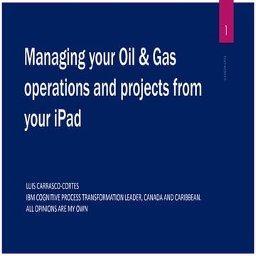 Automating oil & gas operations on your iPad