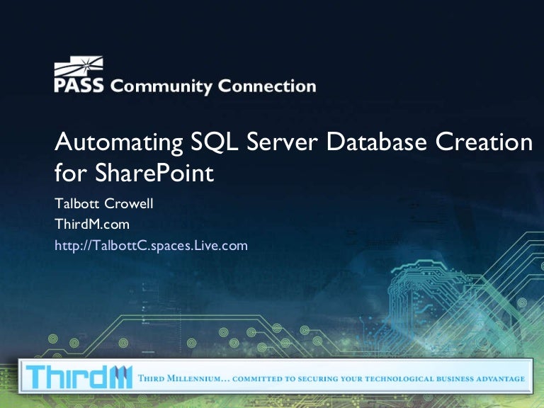 Master thesis sql