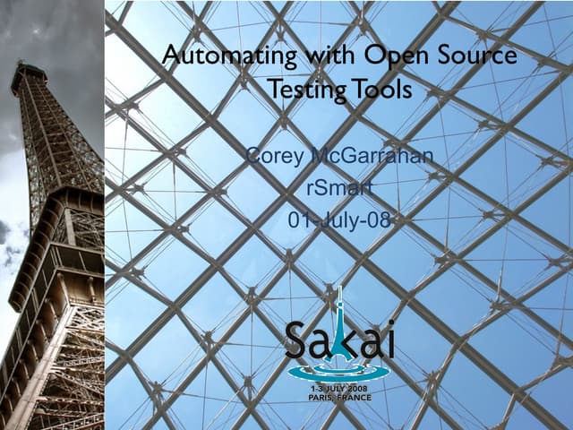 Automating testing with open source tools (1)