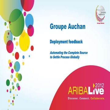 Automating the Complete Source to-Settle Process Globally - Groupe Auchan (En...