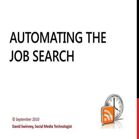 Automating the Job Search (Version 1.1)