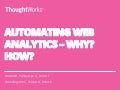 Automating Web Analytics