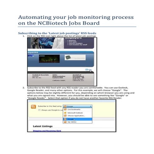 Automating your job search