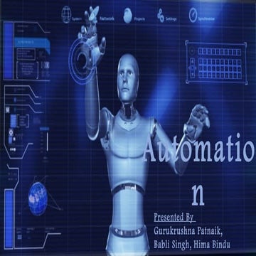 CAD, CAM and Automation in Production