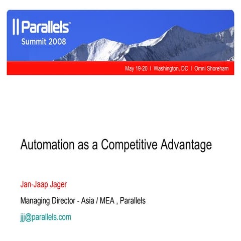 Automation as a Competitive Adv - no notes