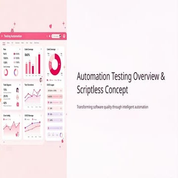 Automation Testing Overview & Scriptless Concept | PPTX