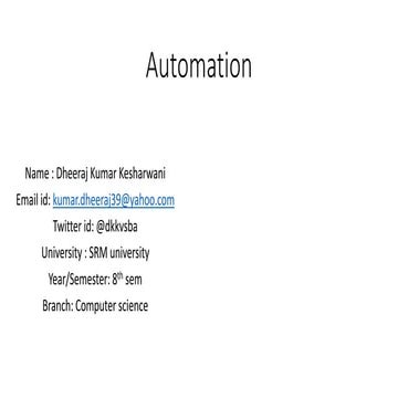 Automation