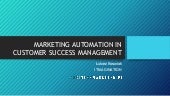 Marketing automation and customer s...