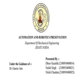 Automation  and robotics.pptx klsdfnrwkl