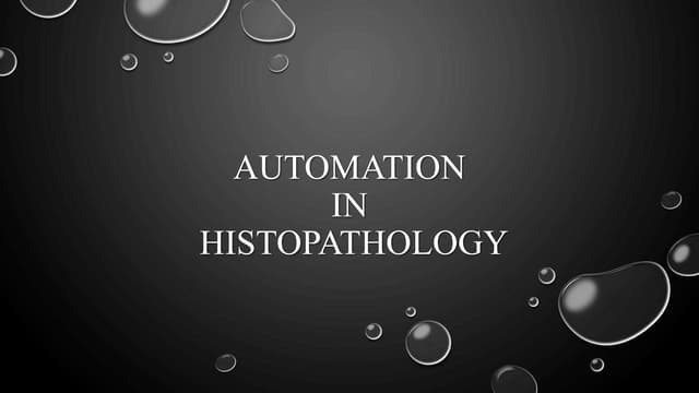 Automation histopathology