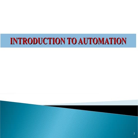 Automation in Production System with Details