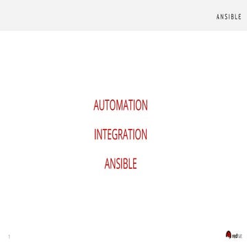 Automation Integration Ansible
