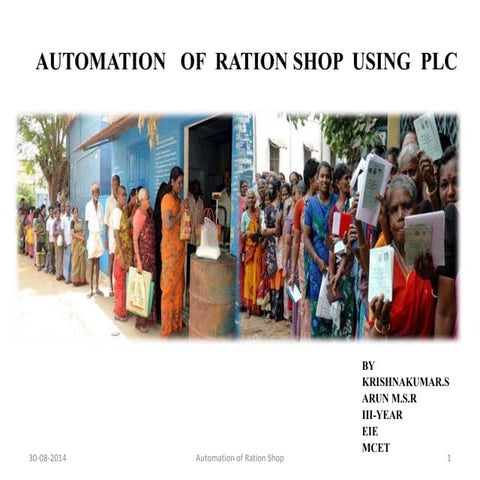 AUTOMATION OF RATION DISTRIBUTION SYSTEM | PPTX