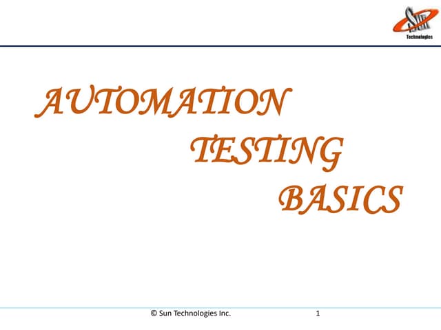 Automation Testing