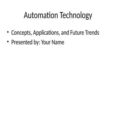 Levels of Automation | PDF