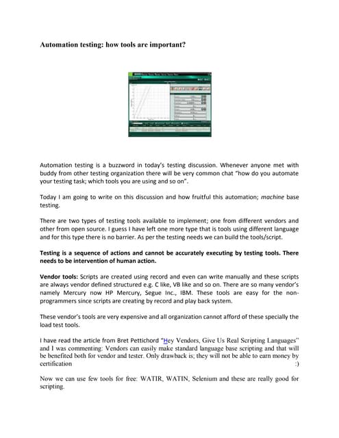 Automation testing: how tools are important?