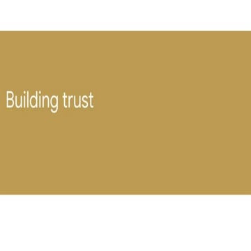 Building Trust in the Cyberspace