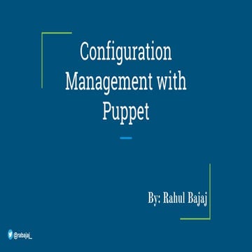 Automation with puppet