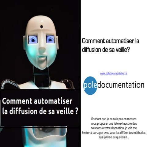 Automatiser la diffusion de sa veille   pole documentation.fr
