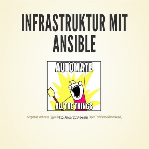 Automatisierte infrastruktur mit ansible