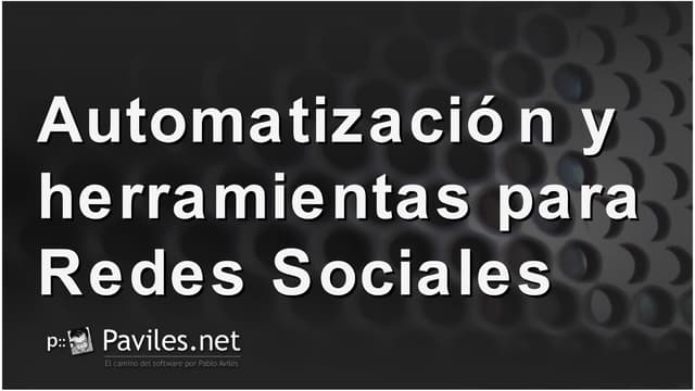 Automatización y herramientas para ...