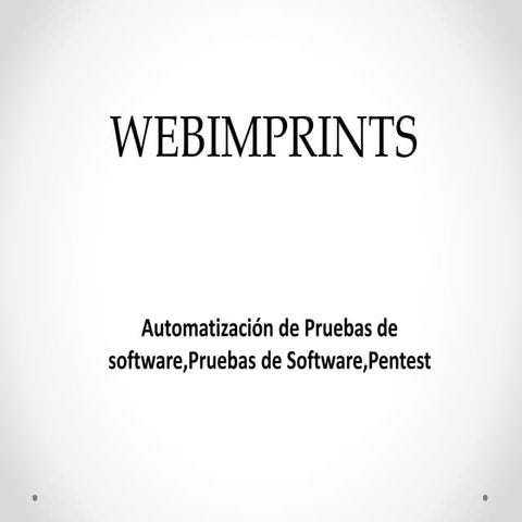 Automatizacion de pruebas de software