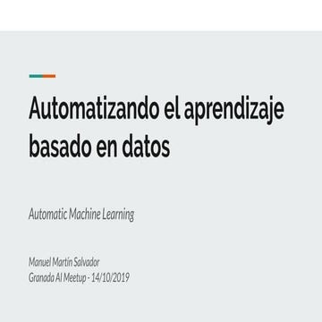 Automatizando el aprendizaje basado en datos