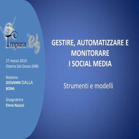 Gestire, automatizzare, monitorare i social media: strumenti e modelli