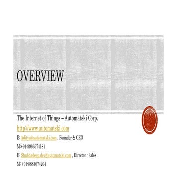 Automatski   - The Internet of Things - Overview