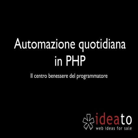 Automazione quotidiana in php