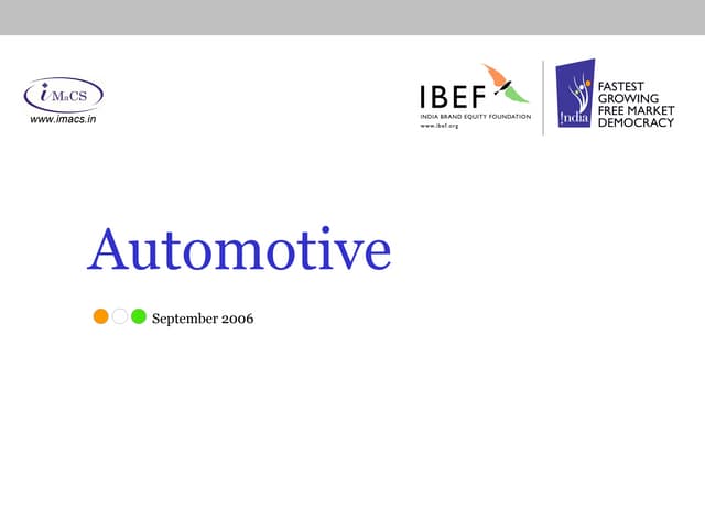Indian Automobile Market