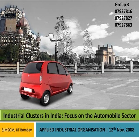 Industrial Clusters in India (Auto Sector)