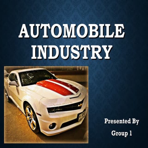 Automobile Industry Analysis