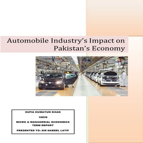 Automobile industry
