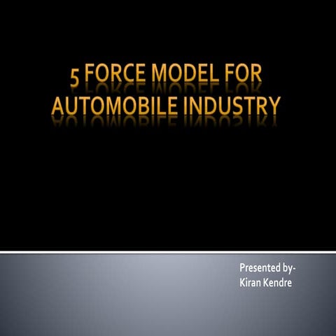  porter’s 5 force model