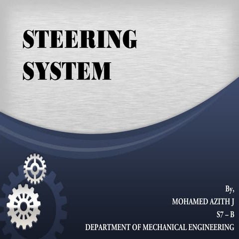 Automobile - Steering System