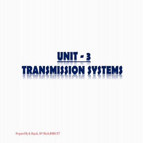 Automobile unit 3   transmission systems