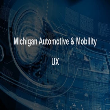 10 Topics of Auto & Mobility UX